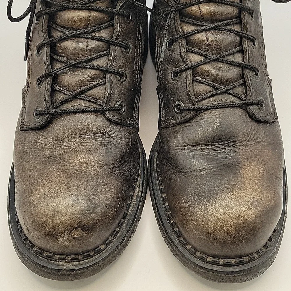 Red Wing 923 Men's 10.5 D Black Work Boots Made USA DynaForce Leather